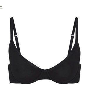 SKIMS Cotton Logo Underwire Demi Bra 32 D- brand new!